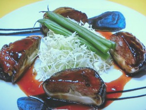 干ししいたけの肉だんご