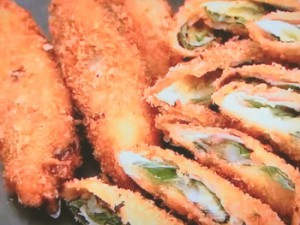 ねぎののり肉巻きフライ