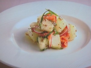 サーモンとポテトのサラダ