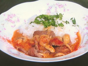 さっぱりビーフストロガノフ