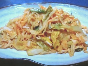 切り干し大根のキムチ炒め