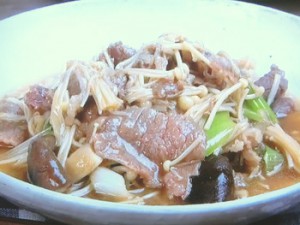 牛肉ときのこのすき煮
