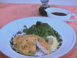 スリムチキンのにんにくパン粉焼き