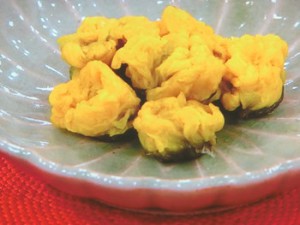 菊の花の甘酢漬け