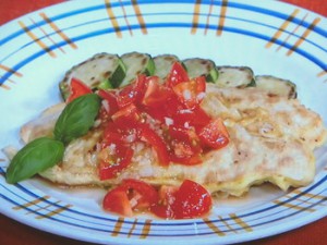 鶏ささ身のピカタ
