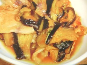 フリーズドライで豚肉となすのみぞれ煮