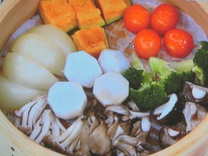 せいろで蒸し野菜