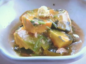 かぼちゃのツナあんかけ