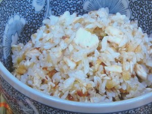 寒ブリとアンチョビの混ぜご飯