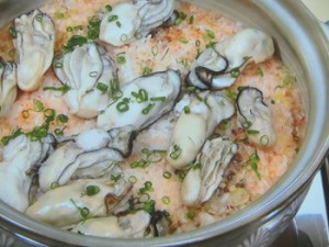 牡蠣の炊き込みご飯