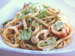 磯風味の焼きうどん