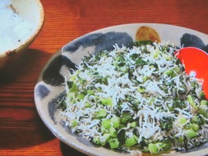 大根葉のちりめんざんしょう