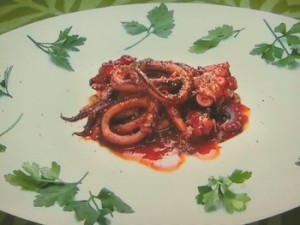 もこみち流 タコとイカの赤ワイン煮込み