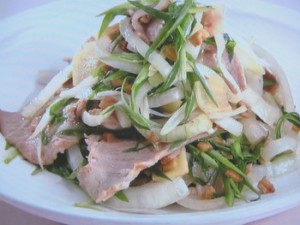 豚肉とメンマの炒めもの