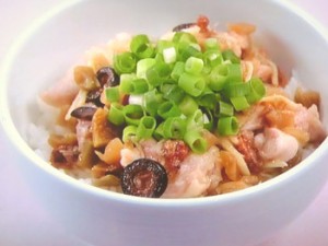 ザーサイの蒸しごはん