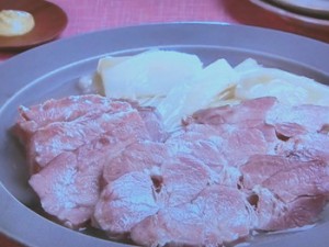 塩豚と長ねぎの蒸し煮