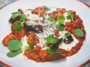 もこみち流 トルコ風 なすとトマトのラムカレー