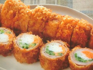 野菜の肉巻きフライ