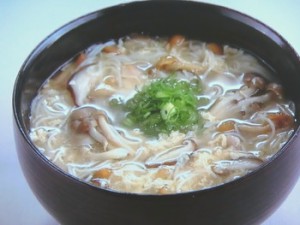 生姜とキノコのにゅうめん