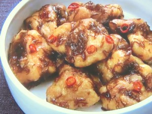 揚げ鶏のもずく南蛮