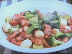 豚肉とブロッコリーのオイスターソース炒め