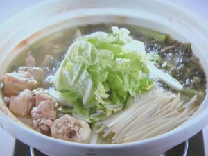 鶏と高菜の鍋
