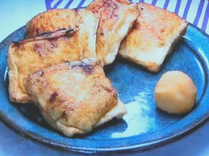 もこみち流 ひき肉詰め油揚げの焼き物