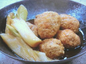 鶏つくねのしょうが煮