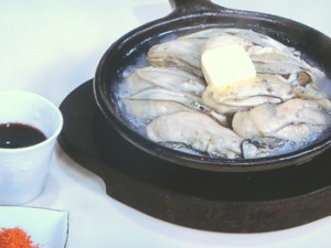かきとねぎの蒸し煮