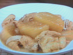 大根と油揚げの煮もの