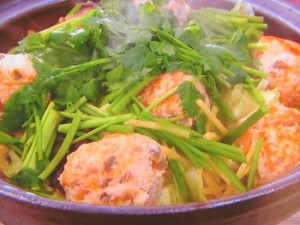 ボリューム鶏団子鍋