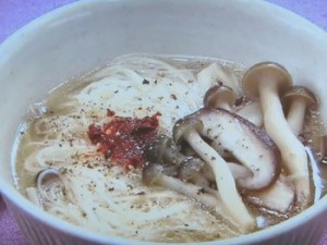 きのこのにゅうめん