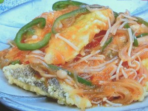 白身魚の甘酢あんかけ
