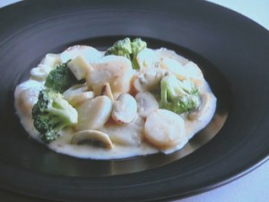 帆立のごまミルク