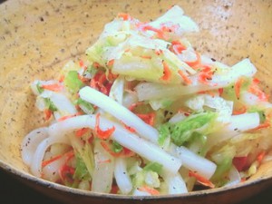 白菜と桜えびのさっぱりサラダ
