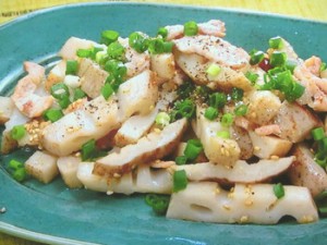 れんこんと豚肉のベトナム風きんぴら