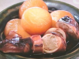 いか飯と大根の煮つけ