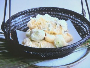 鯛の木の芽揚げ