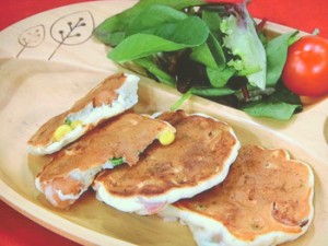野菜いっぱい!ホットケーキ