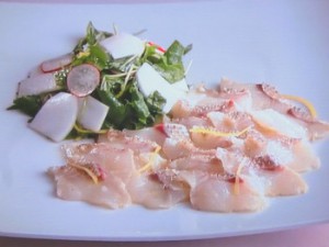 鯛と蕪のサラダ仕立て