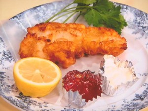 たらのビール揚げ