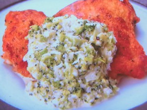 チキンソテーのブロッコリーソース