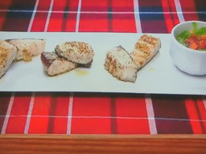 もこみち流 サワラのグリル~ほうれん草のチリミントソース