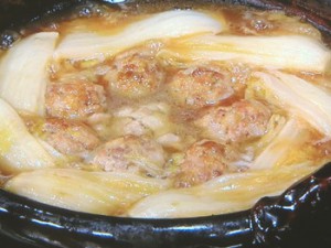 白菜と肉だんご煮