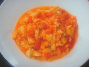 トマトと卵の炒め物