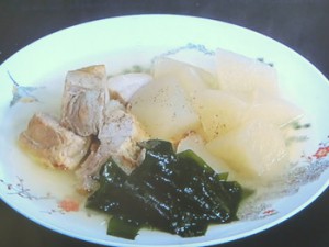 大根と塩豚の酒煮