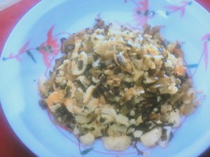 厚揚げの高菜炒め