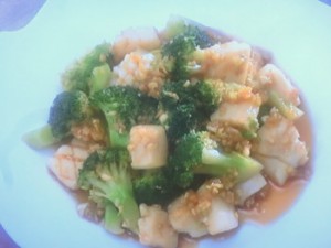 いかとブロッコリーのあえ物