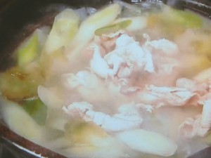 豚肉と大根のザーサイ鍋