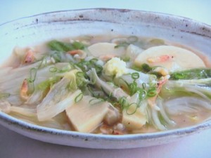 白菜とたけのこの煮もの